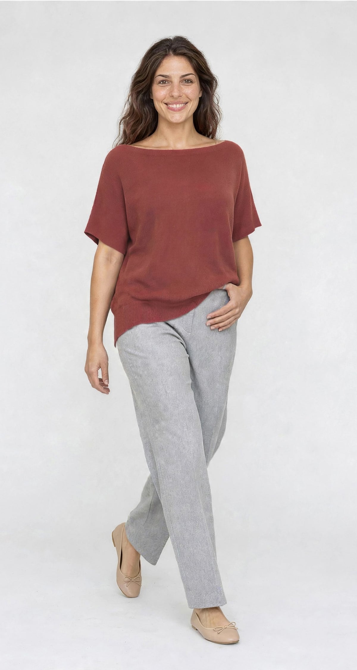 Maglia Pura Lana Merino scollo barchetta