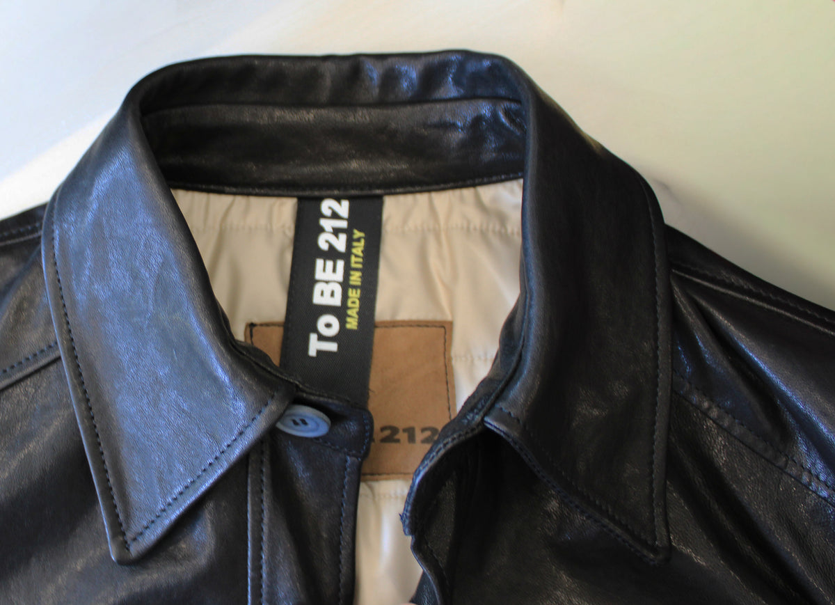 Giacca  a camicia in pelle