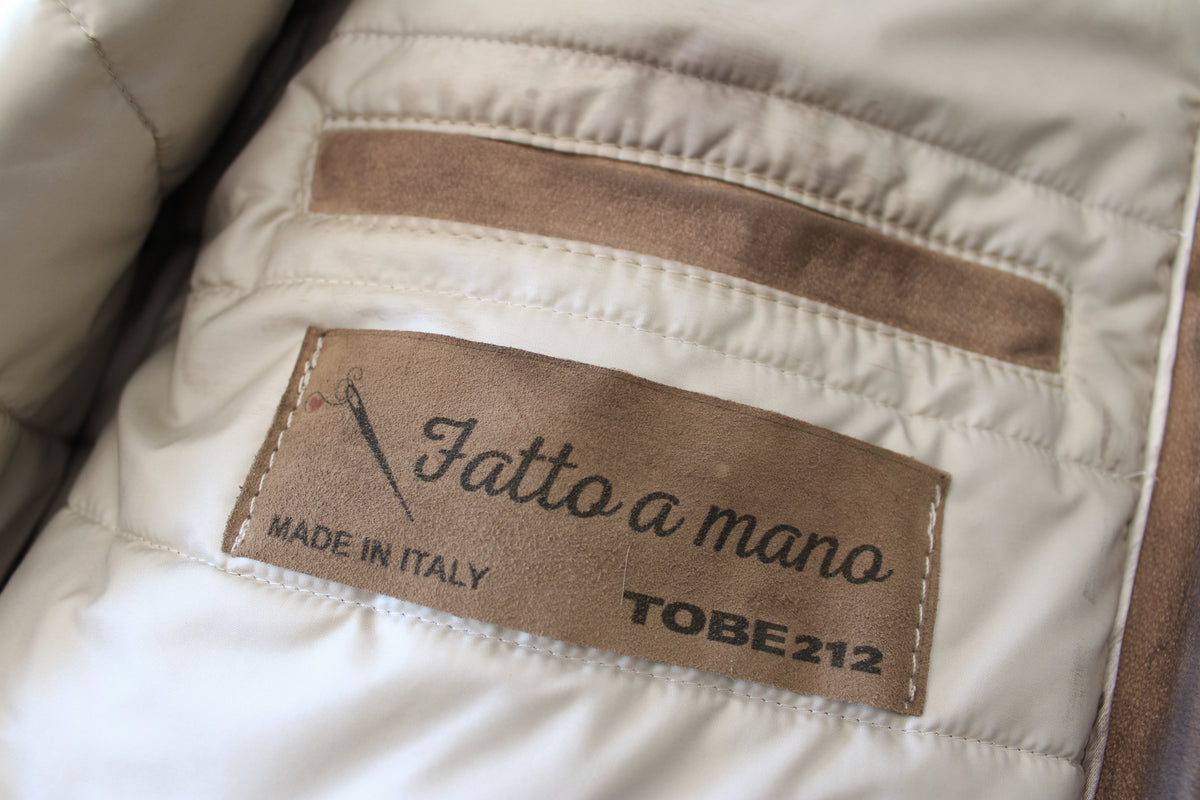 Giacca in pelle con zip