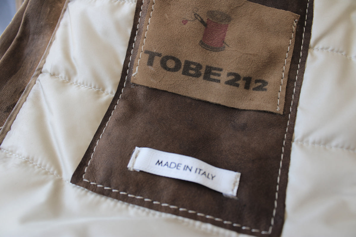 Giacca in pelle con zip