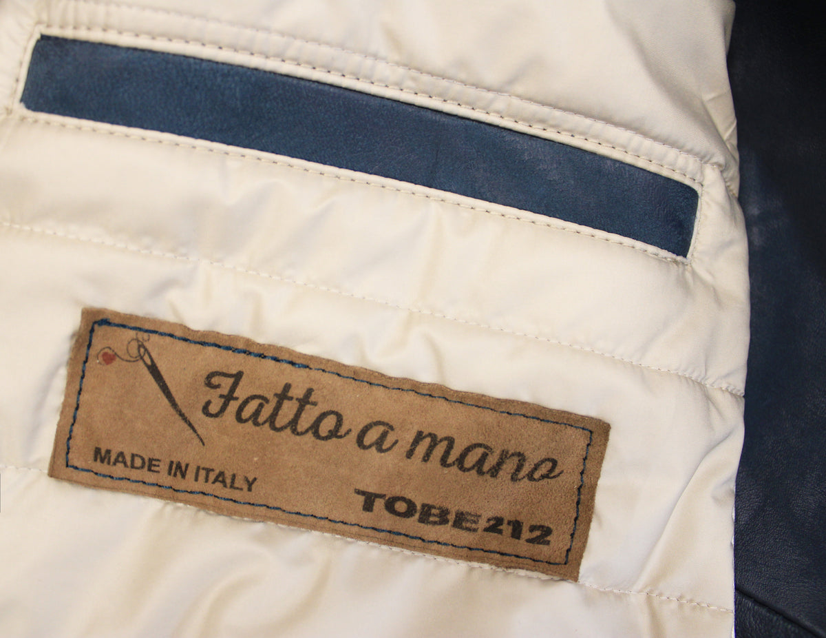 Giacca biker in pelle
