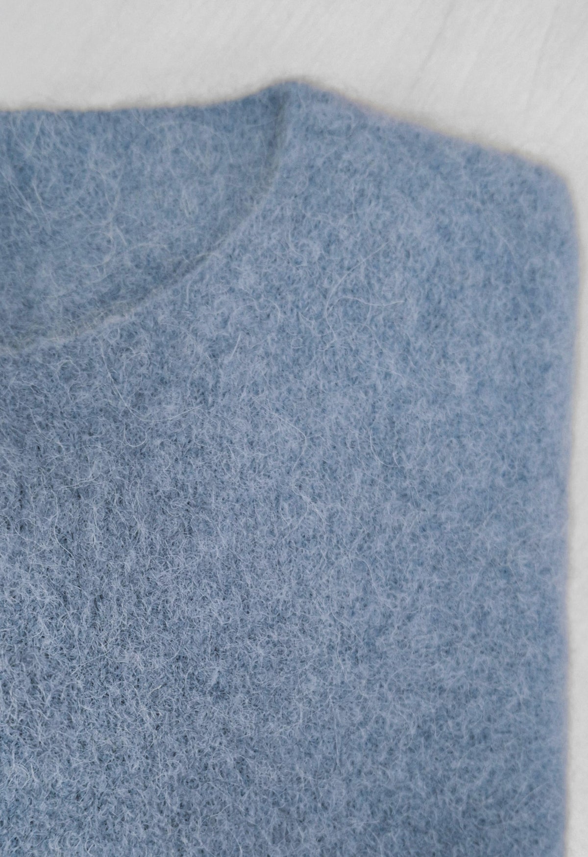 Maglia girocollo alpaca baby e lana merino
