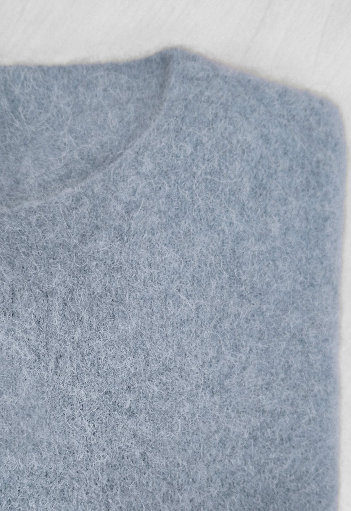 Maglia girocollo alpaca baby e lana merino