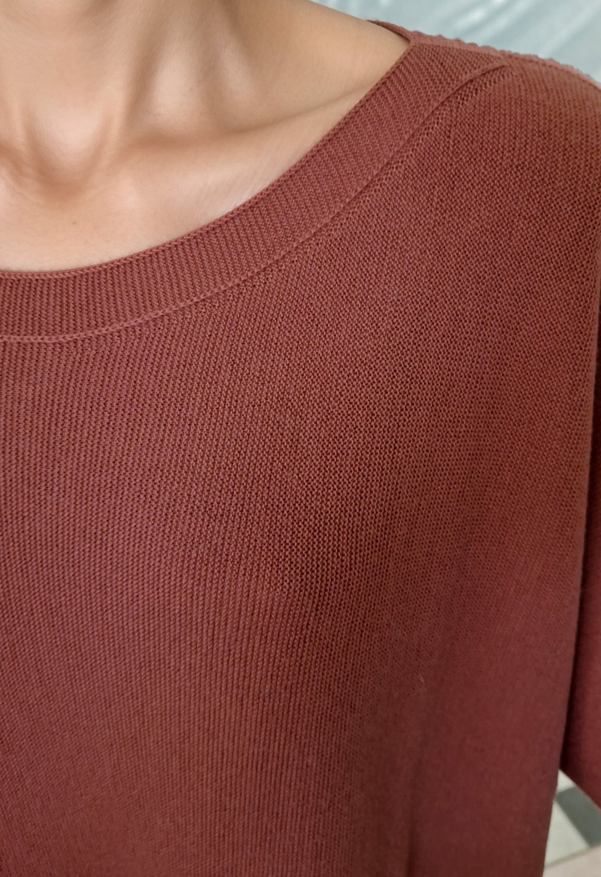 Maglia Pura Lana Merino scollo barchetta