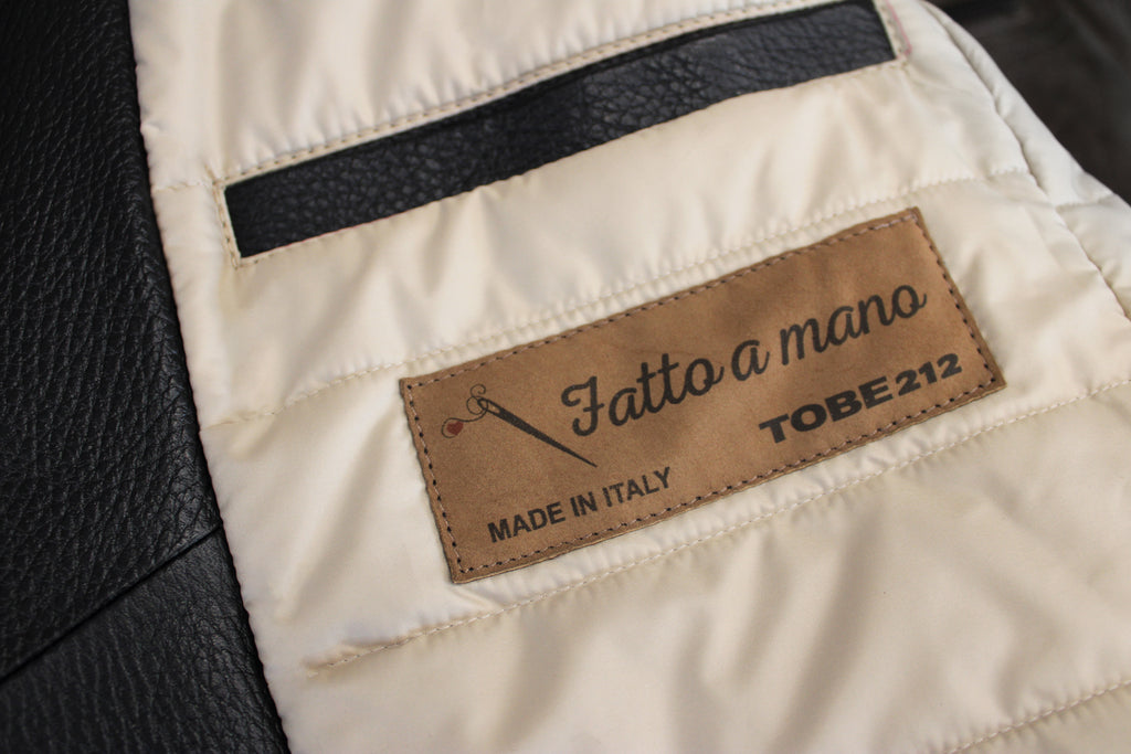 Giacca lunga biker in pelle
